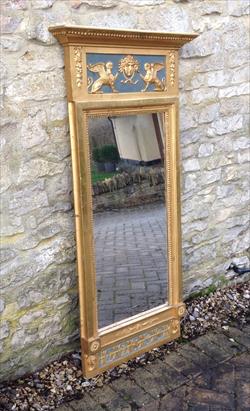 Regency gilded and decorated antique pier glass mirror.jpg